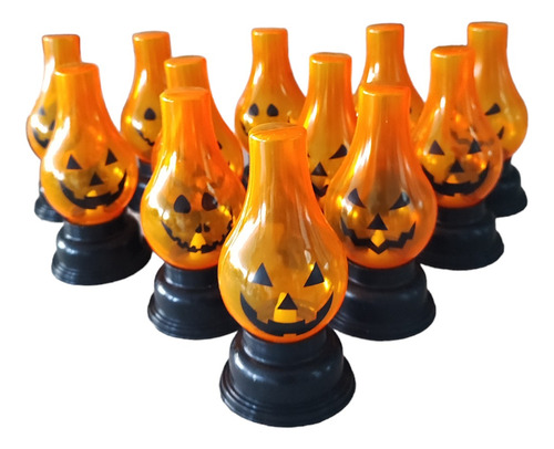 12 Velas De Calabaza Halloween Dia, De Muertos