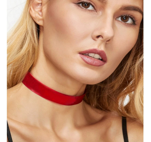 Collar Choker Gargantilla Gótico Cinta Terciopelo Negro