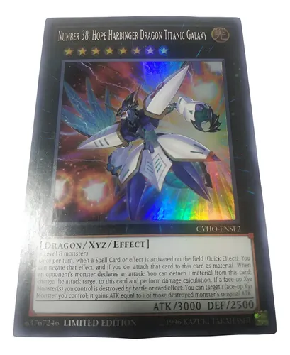 Yugioh Number 38: Hope Harbinger Dragon Titanic Galaxy Super
