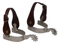 Comprar Espora Quarto De Milha Inox Com Correia Doma Par Cutucadeira