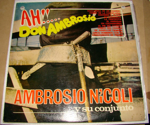 Ambrosi Nicoli Ah! Don Ambrosio Lp Argentino Promo / Kktus