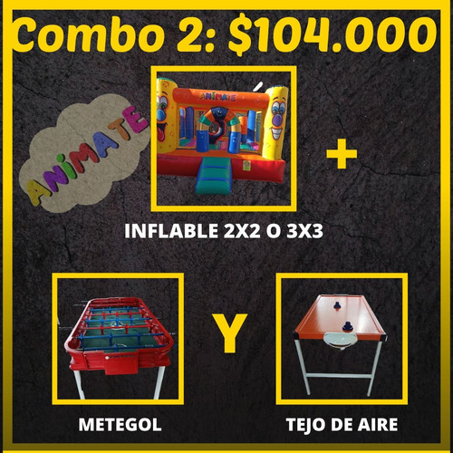 Alquiler Castillo Inflable Y Mas Juegos! Envío Gratis!! Caba