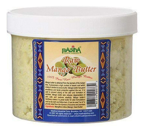 Kits - Madina-manteca De Mango Crudo-16 Oz