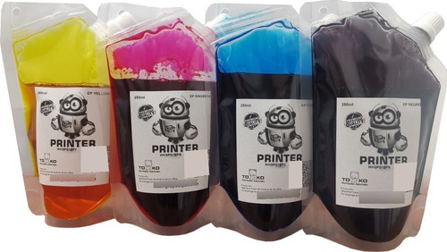 4 Tintas Printer Compatible Para Epson L555 L565 L575 250ml 
