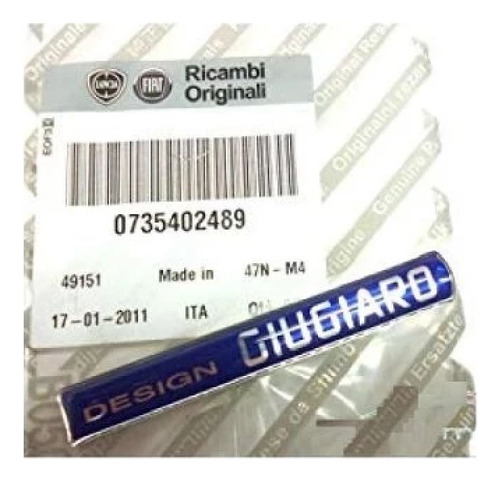 Emblema Design Adesivo Giugiaro Fiat Punto - Novo Original