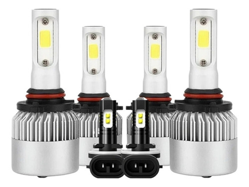 Kit De Focos Led 9005 9006 881 Para Chevrolet S10 Pickup 98-