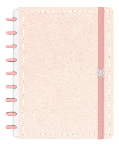 Caderno De Disco Inteligente Iscool M Spot Touch Couro Rosa Cor Rosa-claro