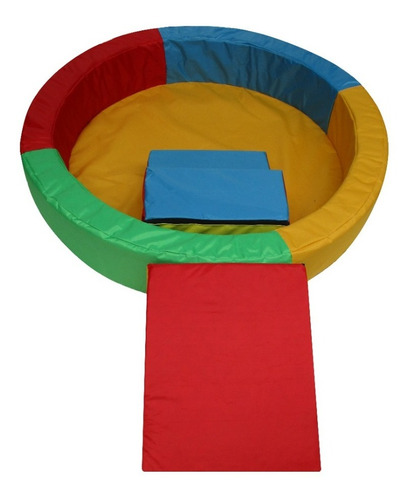 Alberca Infantil Para Pelotas+rampa+escalera+cubo De Puntos