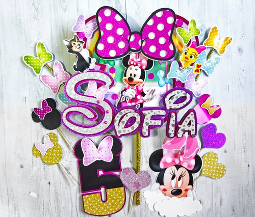 Imagen 1 de 10 de Toppers 3d Relieve Torta Minitoppers Cupcake Y Afiche Fiesta
