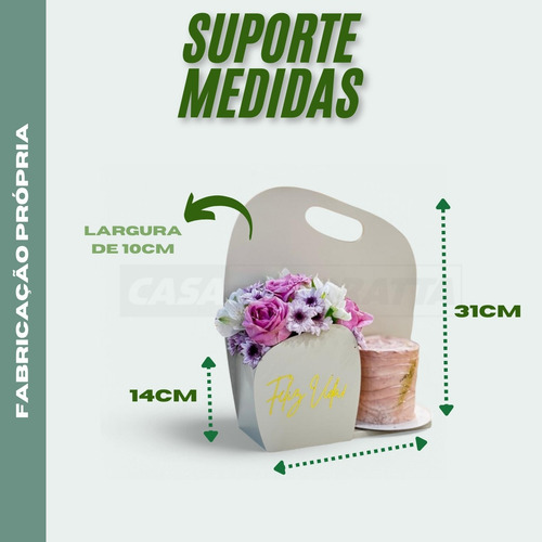 Porta Presente Decoração Multiuso Lembrança Laqueado Madeira Cor Verde Chá
