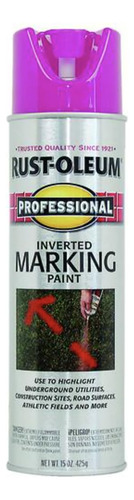 Pintura En Aerosol Profesional Marcado Invertido 425 Ml Rosa