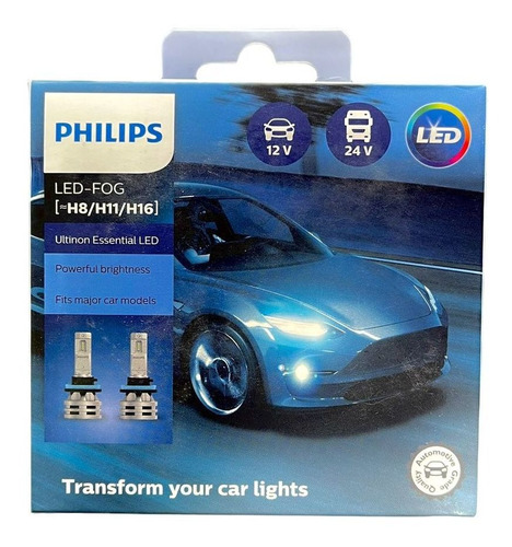 Lampara H8 H11 H16 Led Philips 6000k Original