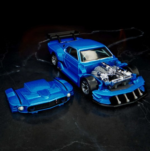 Hot Wheels Elite 64 Ford Mustang 1/64 Collectors Color Azul Azul