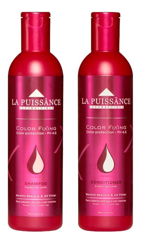 Kit Color Fixing La Puissance Shampoo Acondicionador 300ml