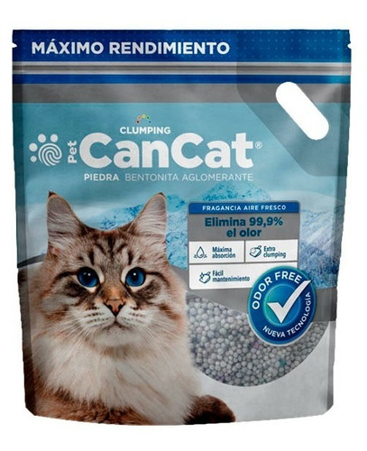 Piedra Gato Can Cat 6 Kg Aglutinante Bentonita