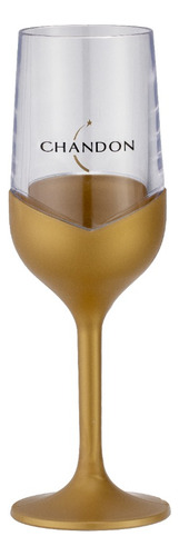 Taça Chandon Colors Collection - Acrilico Pack 6 Unid Cor Dourado