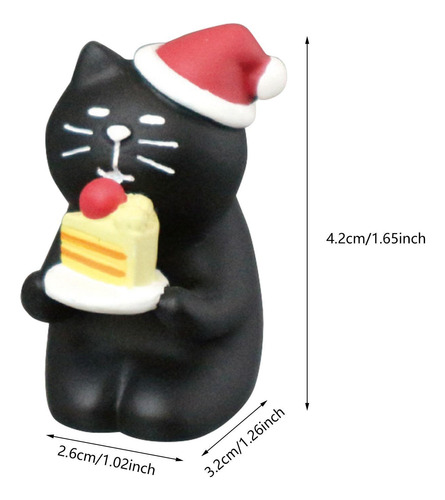 4 Mini Estatua De Animal En Miniatura De Navidad Para Sala