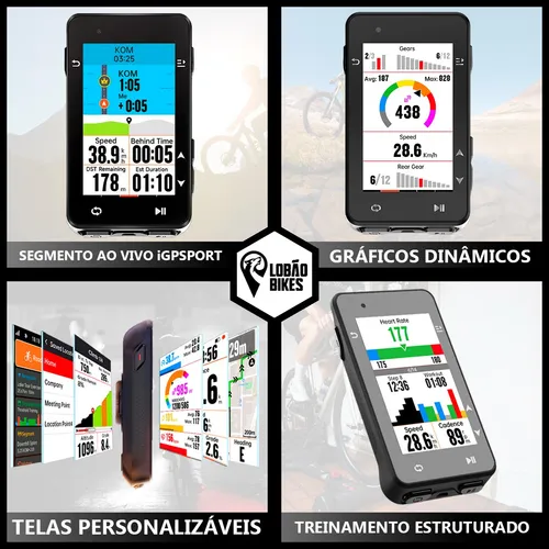 Gps Ciclocomputador Igpsport Igs630s + Cinta Cardiaca Braço Gps Ciclocomputador Igpsport Igs630s + Cinta Cardiaca Braço
