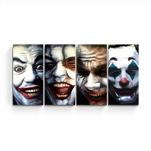 Cuadro Grande Poliptico Triptico Joker Guason Villanos Payas