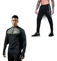 Comprar Conjunto Deportiv! Buzo Sin Capu Hombre +pantalon -6 Cuo