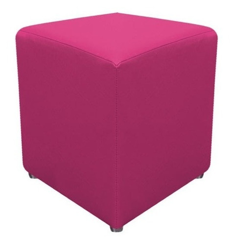 Imagem 1 de 2 de Puff Banquinho Cubo Quadrado Decorativo - Corino 34x34