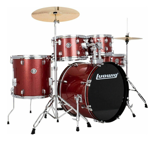 Ludwig Accent Drive Juego De Batería De 5 Piezas Con