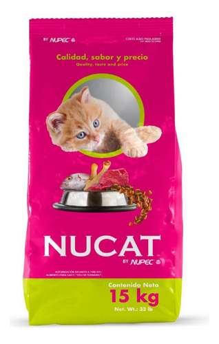 Alimento Para Gato Nucat 15kg