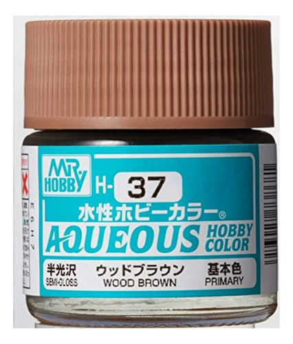 Mr Hobby Aqueous Color H37 Semiglos Wood Brown Marron Madera