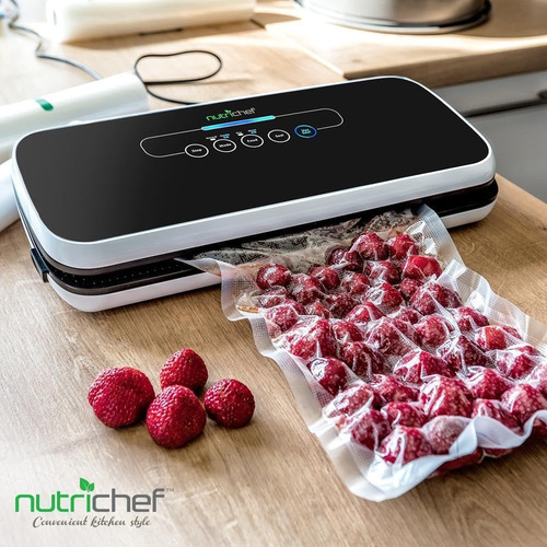 Máquina Selladora Al Vacío Nutrichef, Incluye Bolsas Negro