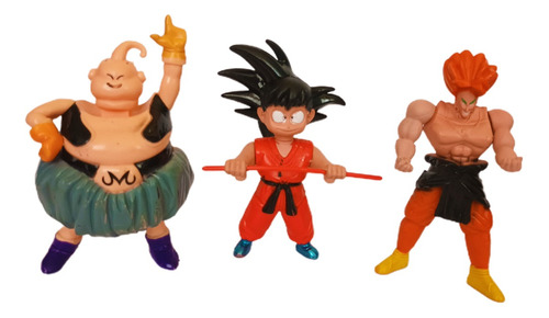 Colección Figuras Dragon Ball X 3 Goku Buu Juguetes Niños