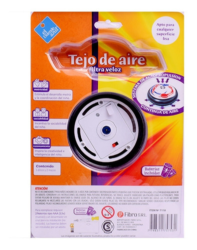 El Duende Azul Tejo De Aire Ultra Veloz Art 7118 Loonytoys