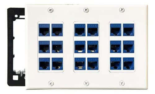 Paquete De 4 Placas De Pared Ethernet Con Puerto Único Rj45 | Cuotas
