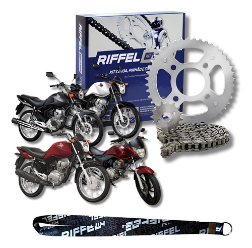 Kit Relação Transmissão Honda Cg 160 Titan 016 A 021 Riffel