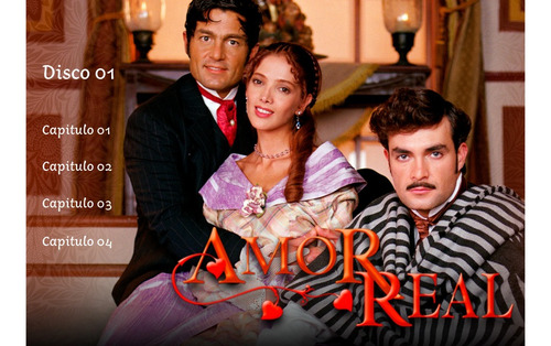 Novela Amor Real - Completa Em Dvd C/ Menu - Frete Grátis