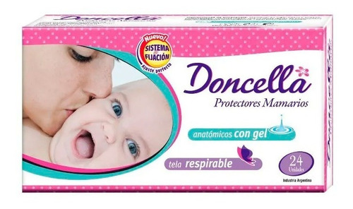 Protectores Mamarios Doncella Anatómicos Con Gel X 24 U