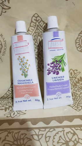 Combo Just Crema Lavanda 60g + Manzanilla 60g Original