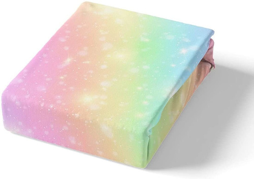 Juego De Ropa De Cama Con Diseño De Arcoíris Para Niã...
