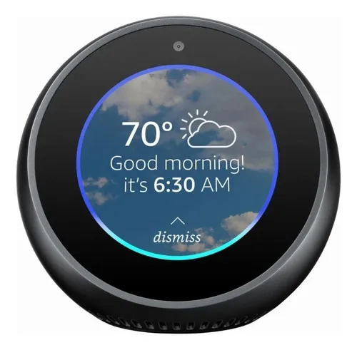 Amazon Echo Spot com assistente virtual Alexa, display