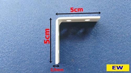 Suporte Prateleira Mão Francesa 5cm Branca 1 Par(2peças)