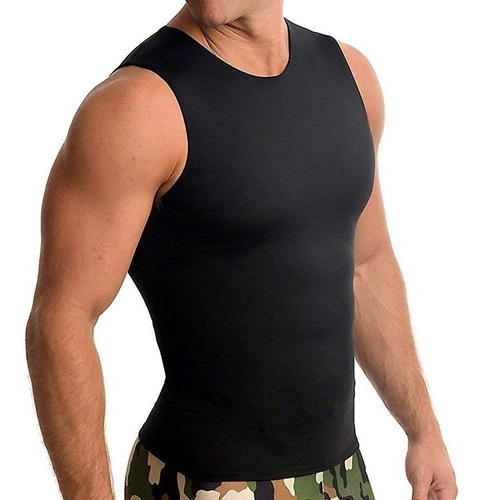 Cinta Modeladora Masculina Compressão Body Shaper Regata C91