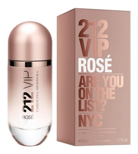 Perfume Carolina Herrera 212 Vip Rose Fem Edp X 80 Ml