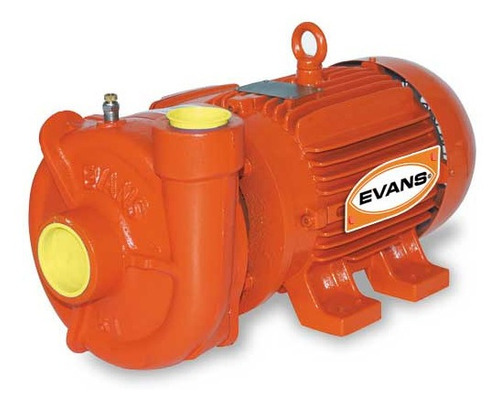 Bomba Centrífuga Industrial Evans 7.5hp Trifásica Color Naranja Frecuencia 60 Hz