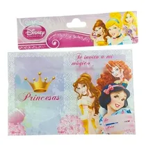 Comprar Pack 10 Invitaciones Cumpleaños Princesas Original Cotillón
