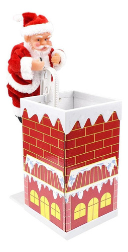 / Papá Noel Escalada Decoración Navideña Regalos