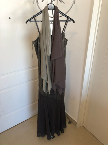 Vestido Cache De Fiesta Mujer Con Chal