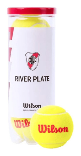 Tubo Pelotas Tenis Padel Wilson River Plate X 3 Premium  Dep