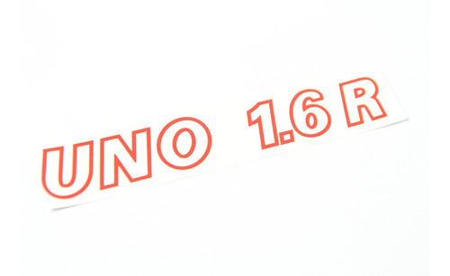 Adesivo Fiat Uno 1.6r porta Malas Vermelho Dx1365