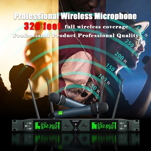 Sistema De Micrófono Inalámbrico Profesional Uhf, Frecuencia