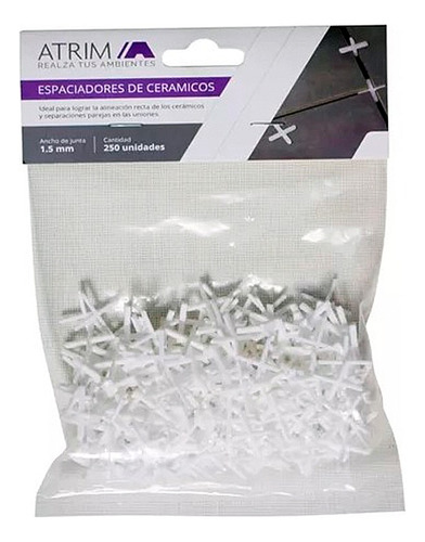 Espaciador Separador Atrim 1,5 Mm 5215 Piso Ceramico 