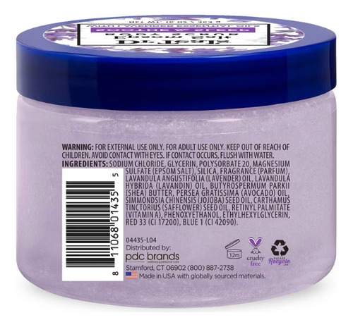 Dr Teal's Exfoliante Corporal Epsom Salt Shoote & Sleep. Lavanda
